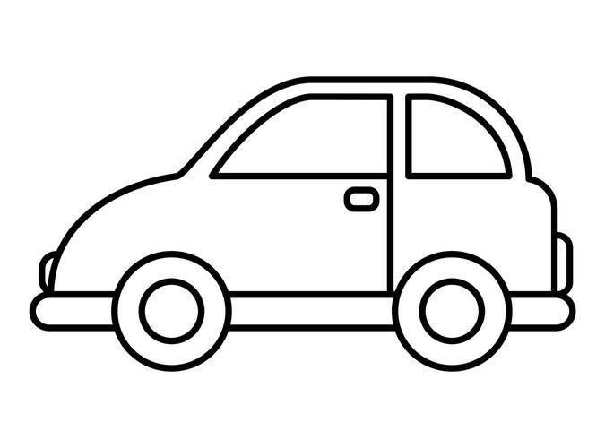 正面小汽车简笔画图片大全(正面小轿车怎么画简笔画)